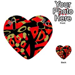 Red Artistic Design Playing Cards 54 (heart) 