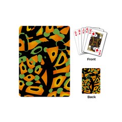 Abstract Animal Print Playing Cards (mini)  by Valentinaart