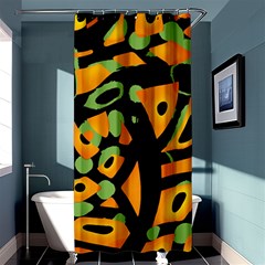 Abstract Animal Print Shower Curtain 36  X 72  (stall)  by Valentinaart