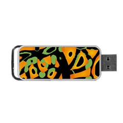 Abstract Animal Print Portable Usb Flash (one Side) by Valentinaart