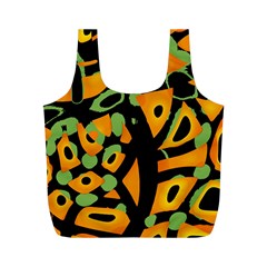 Abstract Animal Print Full Print Recycle Bags (m)  by Valentinaart