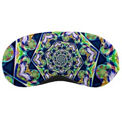 Power Spiral Polygon Blue Green White Sleeping Masks by EDDArt