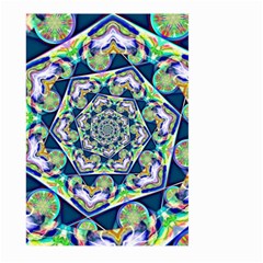 Power Spiral Polygon Blue Green White Large Garden Flag (two Sides)