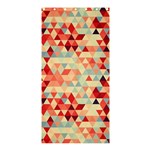 Modern Hipster Triangle Pattern Red Blue Beige Shower Curtain 36  x 72  (Stall)  Curtain(36 X72 ) - 33.26 x66.24  Curtain(36 X72 )