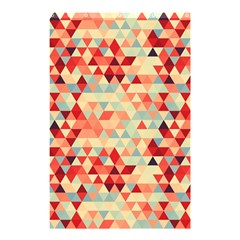 Modern Hipster Triangle Pattern Red Blue Beige Shower Curtain 48  X 72  (small)  by EDDArt