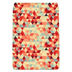 Modern Hipster Triangle Pattern Red Blue Beige Flap Covers (l)  by EDDArt