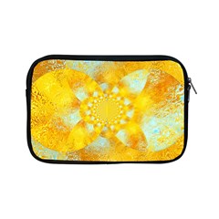 Gold Blue Abstract Blossom Apple Ipad Mini Zipper Cases by designworld65