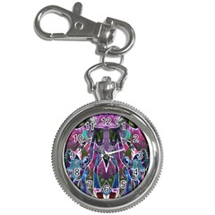 Sly Dog Modern Grunge Style Blue Pink Violet Key Chain Watches by EDDArt