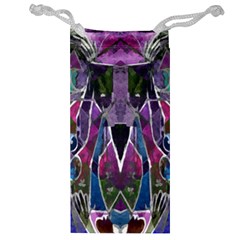 Sly Dog Modern Grunge Style Blue Pink Violet Jewelry Bags by EDDArt