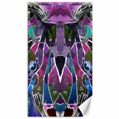 Sly Dog Modern Grunge Style Blue Pink Violet Canvas 40  X 72   by EDDArt