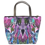 Sly Dog Modern Grunge Style Blue Pink Violet Bucket Bags Back