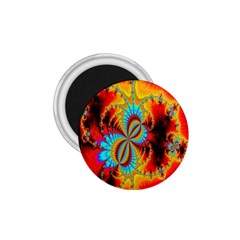 Crazy Mandelbrot Fractal Red Yellow Turquoise 1 75  Magnets by EDDArt