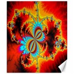 Crazy Mandelbrot Fractal Red Yellow Turquoise Canvas 8  x 10  8.15 x9.66  Canvas - 1