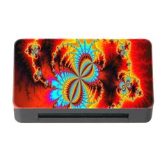 Crazy Mandelbrot Fractal Red Yellow Turquoise Memory Card Reader With Cf by EDDArt