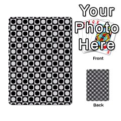 Modern Dots In Squares Mosaic Black White Multi-purpose Cards (rectangle)  by EDDArt