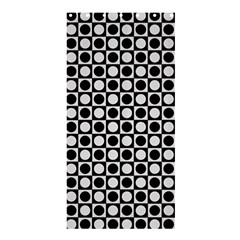 Modern Dots In Squares Mosaic Black White Shower Curtain 36  X 72  (stall)  by EDDArt