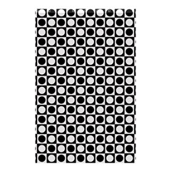 Modern Dots In Squares Mosaic Black White Shower Curtain 48  X 72  (small)  by EDDArt