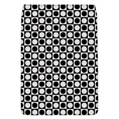 Modern Dots In Squares Mosaic Black White Flap Covers (l)  by EDDArt