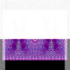 India Ornaments Mandala Pillar Blue Violet Rectangular Jigsaw Puzzl by EDDArt