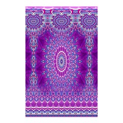 India Ornaments Mandala Pillar Blue Violet Shower Curtain 48  X 72  (small)  by EDDArt