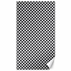 Sports Racing Chess Squares Black White Canvas 40  X 72   by EDDArt