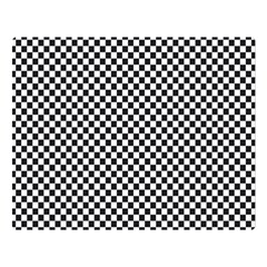 Sports Racing Chess Squares Black White Double Sided Flano Blanket (large)  by EDDArt