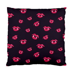 Pattern Of Vampire Mouths And Fangs Standard Cushion Case (one Side)