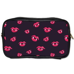 Pattern Of Vampire Mouths And Fangs Toiletries Bags 2-side by CreaturesStore