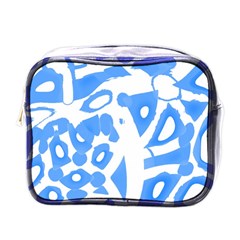 Blue Summer Design Mini Toiletries Bags by Valentinaart