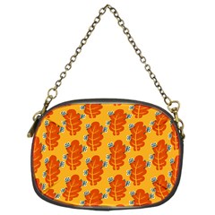 Bugs Eat Autumn Leaf Pattern Chain Purses (one Side)  by CreaturesStore