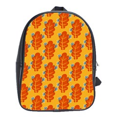 Bugs Eat Autumn Leaf Pattern School Bags(large)  by CreaturesStore