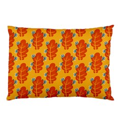 Bugs Eat Autumn Leaf Pattern Pillow Case (two Sides) by CreaturesStore