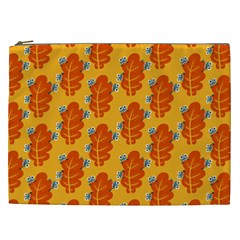 Bugs Eat Autumn Leaf Pattern Cosmetic Bag (xxl)  by CreaturesStore