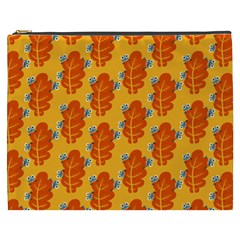 Bugs Eat Autumn Leaf Pattern Cosmetic Bag (xxxl)  by CreaturesStore