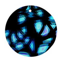 Blue Light Ornament (round)  by Valentinaart