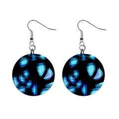 Blue Light Mini Button Earrings by Valentinaart