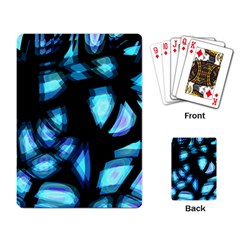 Blue Light Playing Card by Valentinaart