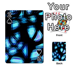 Blue Light Playing Cards 54 Designs  by Valentinaart