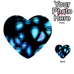 Blue Light Multi-purpose Cards (heart) 