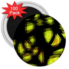 Yellow Light 3  Magnets (100 Pack)