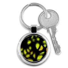 Yellow Light Key Chains (round)  by Valentinaart