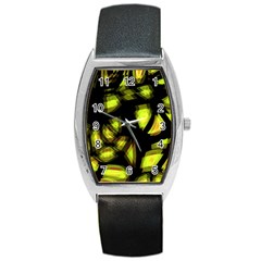 Yellow Light Barrel Style Metal Watch by Valentinaart