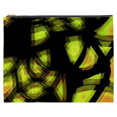 Yellow Light Cosmetic Bag (xxxl)  by Valentinaart