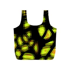 Yellow Light Full Print Recycle Bags (s)  by Valentinaart