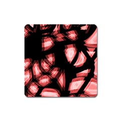 Red Light Square Magnet by Valentinaart