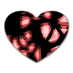 Red Light Heart Mousepads by Valentinaart