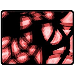 Red Light Fleece Blanket (large)  by Valentinaart