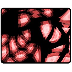 Red Light Fleece Blanket (medium)  by Valentinaart