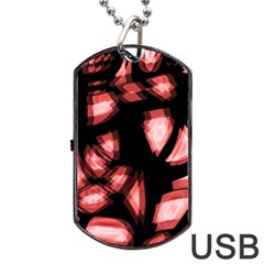 Red Light Dog Tag Usb Flash (two Sides)  by Valentinaart