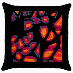 Hot, Hot, Hot Throw Pillow Case (black) by Valentinaart